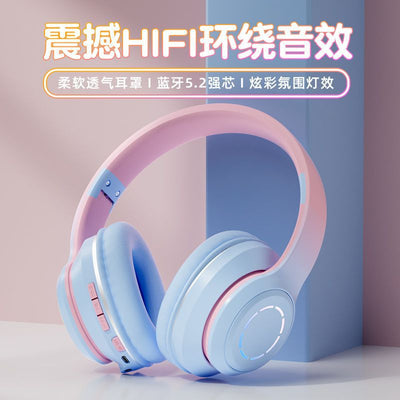 New bluetooth headphones - over-ear, deep bass, stylish design, wireless gaming headset for mobile, music, and universal use