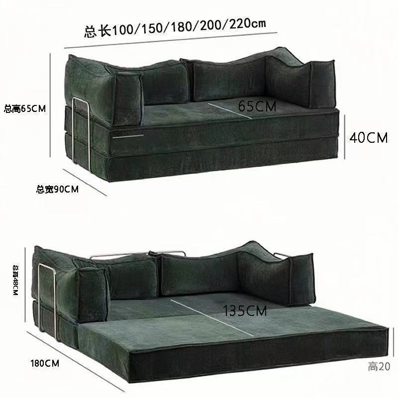 Compression module sofa small apartment lazy sofa for home sofa bed medieval style living room rental room foldable sofa