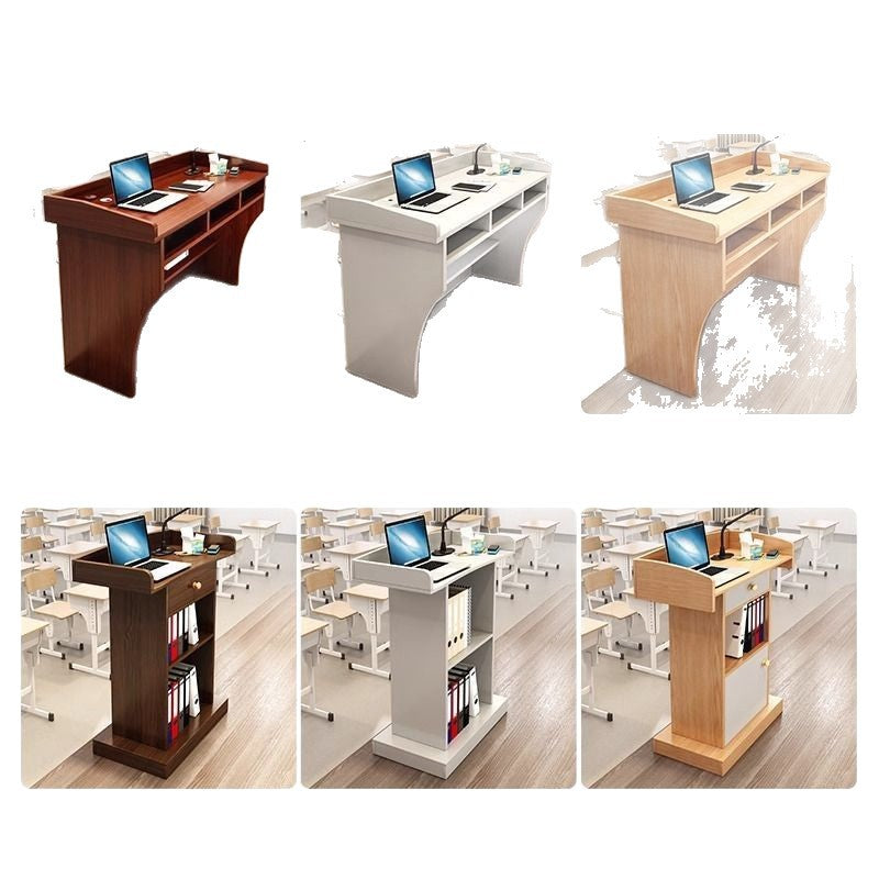 Lectern, teacher's desk, multimedia presentation stand, welcome desk, school classroom teacher's lectern table