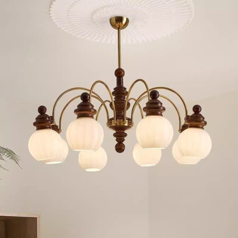 French antique high-end lamps Japanese retro pagoda bedroom dining room lighting American country living room chandelier