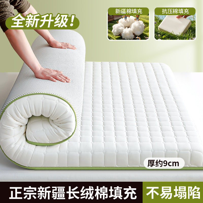 new all-cotton mattress protector - perfect for b&bs, soft mattresses, home bedrooms, dorms, students, and single apartments