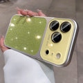 Crystal lens large window gradient glitter suitable for iphone17promax mobile phone case apple 15 high-end case