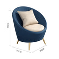 Nordic single sofa - ideal for clothing stores, beauty salons, hotel lounges, and small apartments - curved accent chair for home use