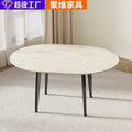 Source factory personalized home folding dining table casual round table accessible luxury telescopic small apartment for home modern dining table