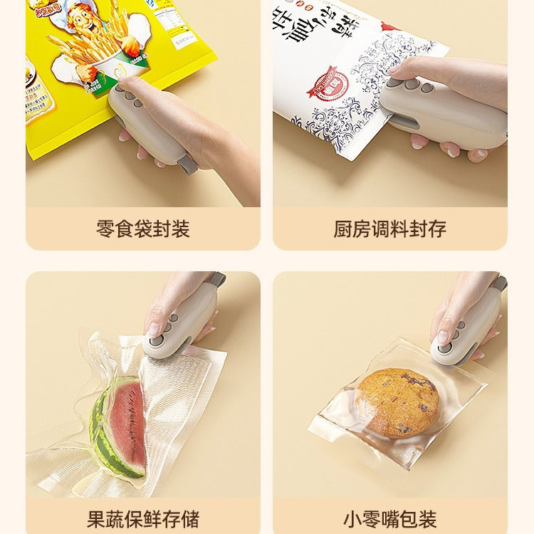 11 little monsters sealer snack sealing machine mini sealing machine hand press plastic sealing machine plastic bag sealing handy gadget