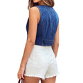 Fashionexport cross-border women's clothing new arrival  independent station washed denim vest hot girl vest tops women's trendy