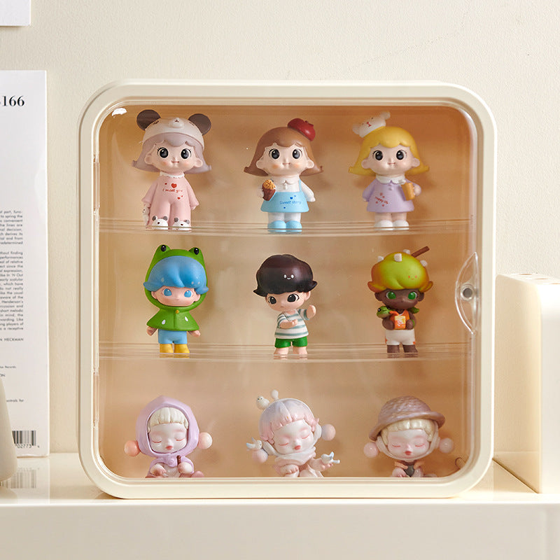 Blind box storage display stand Wall-mounted POP MART display box display Wall-mounted shelf Transparent figure cabinet