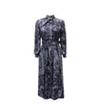 D238 free belt   spring cross-border new long-sleeved high-waisted printed plus size banquet export dress
