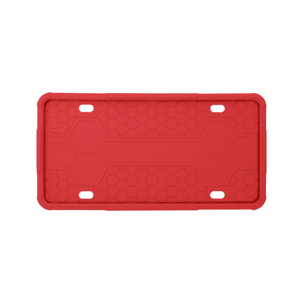 Silicone license plate holder,  US car license plate frame, waterproof and non-damaging car paint, North American license plate rust-proof protective cover.