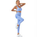 European and american peach butt yoga bra and leggings set - autumn/winter style, stretchy, sexy, outerwear-friendly, fitness activewear leggings for women