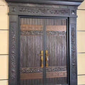 Zinc alloy door entrance door anti-theft door cast aluminum villa door double door grade a carved courtyard door wholesale