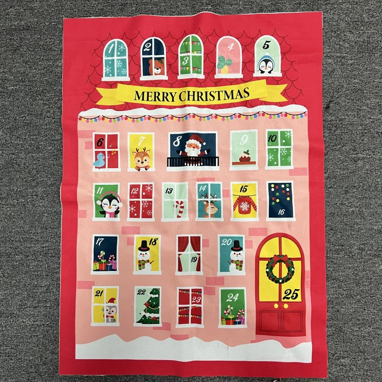 Cross-border Christmas decoration background canvas painting lights, holiday decoration dormitory led lighting, room layout, hanging paintings customization