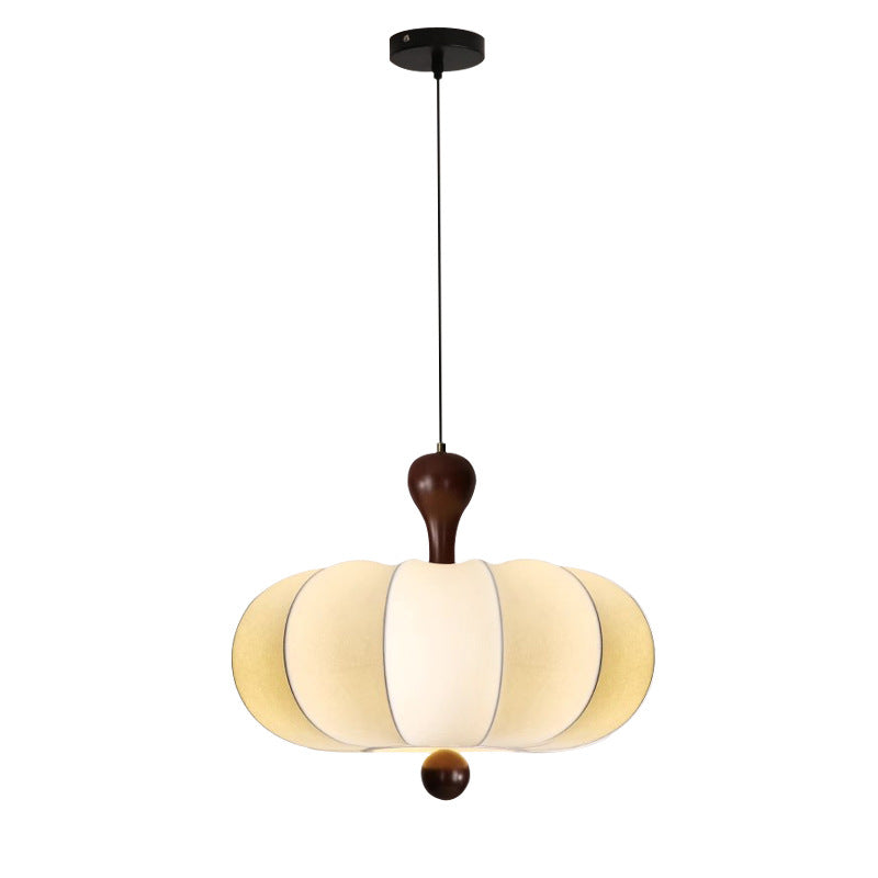 Vintage Nanyang wind bedroom chandelier wabi sandy wind medieval creative pumpkin plastic art warm book room master bedroom light