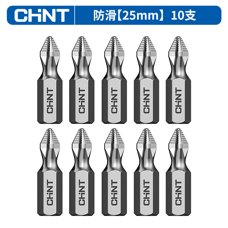 Chint discount batch head hand drill anti-skid electric strong magnetic suction super hard set strong magnetic cross batch head