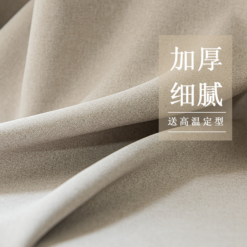 Shaoxing keqiao curtains classy bedroom full blackout thickened cotton and linen curtains living room scandinavianaccessible luxurypopularfor home