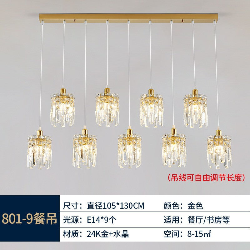 European living room ceiling lamp Zhongshan lighting Nordic restaurant chandelier ceiling lamp Modern villa hall master bedroom lamp