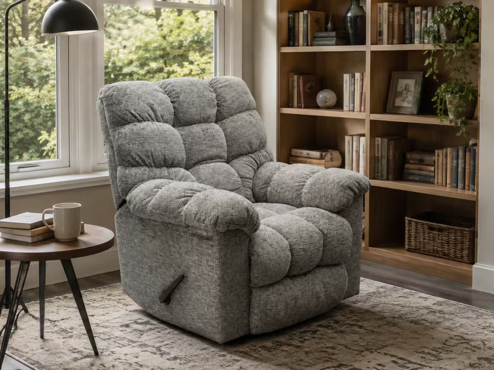 Rotate lazy single sofa chenille bread chair for home bedroom balcony reclining casual cloud sofa