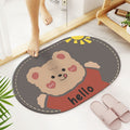 Bathroom floor mat, quick-drying, non-slip bath mat, dirt-resistant, washroom foot mat, bathroom absorbent mat, entryway doormat