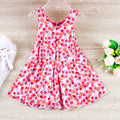 Ojitu girls' dress  new summer collection v-neck sleeveless dress - stylish girl's milk silk dress