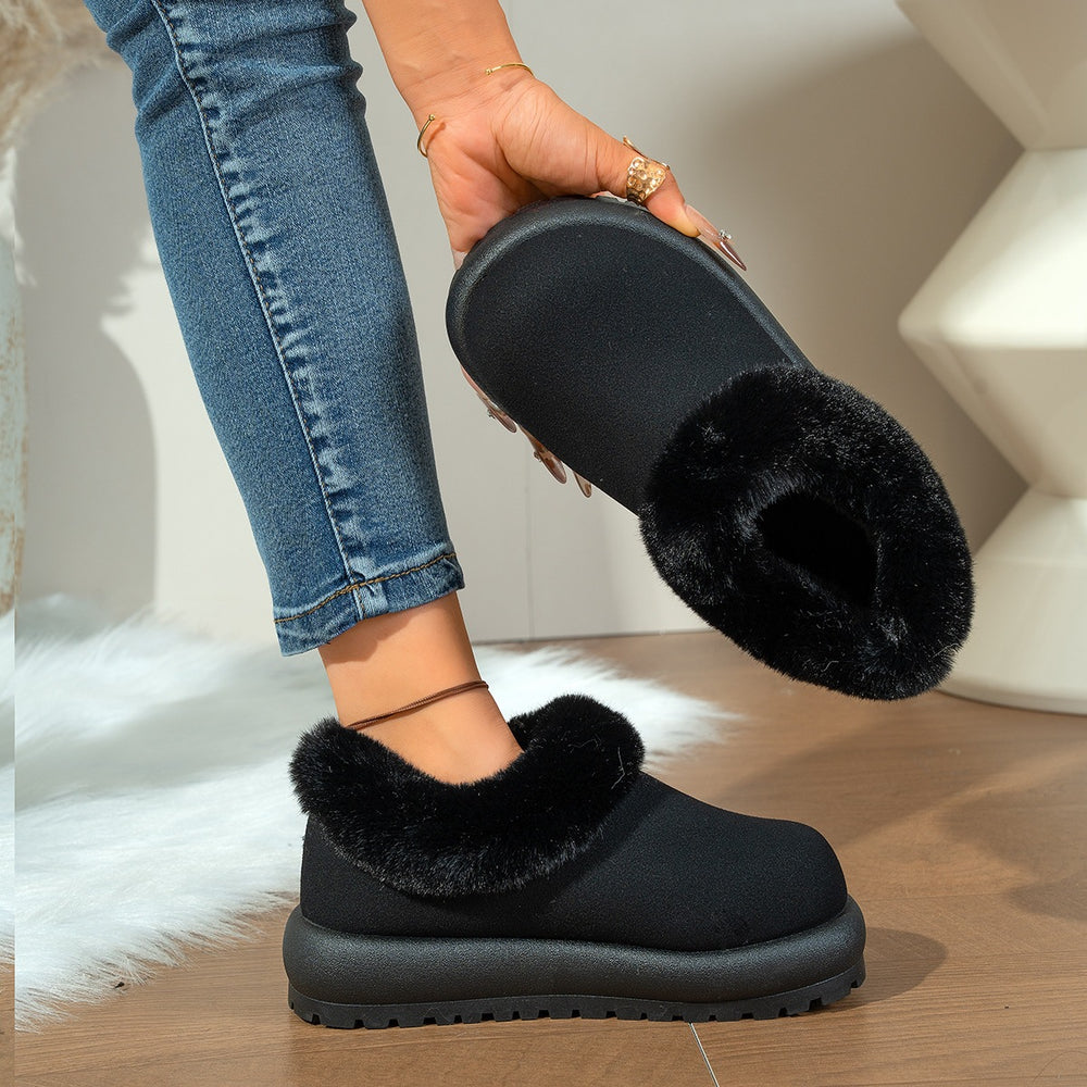 summer new arrival: plus-size women's casual comfort fleece-lined slippers - stylish outerwear wholesale