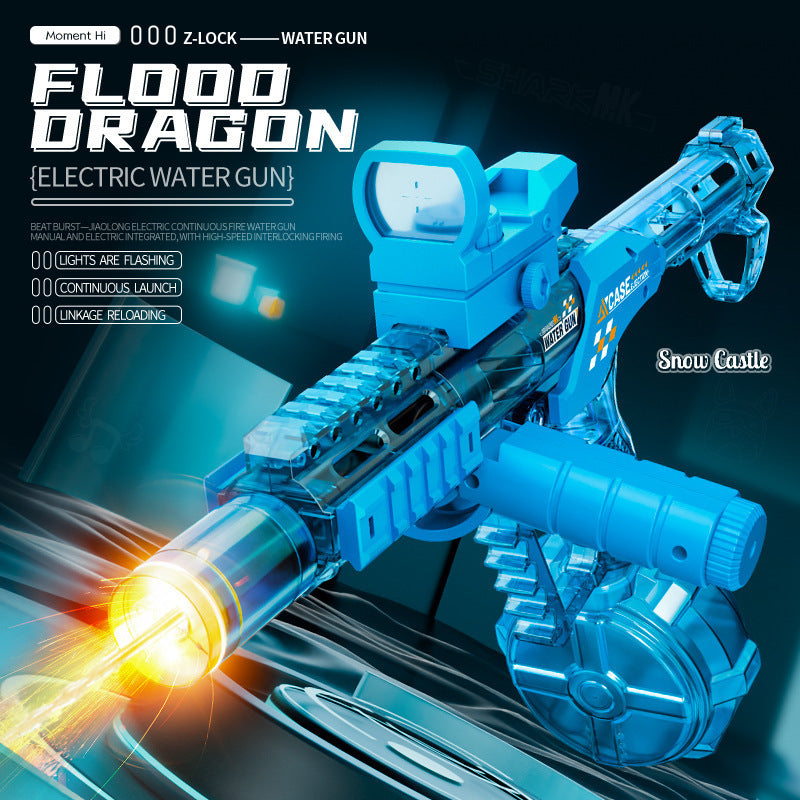 Dropshipping cross-border new dragon fire electric water gun - linked re-coil, automatic, high-capacity, long-range outdoor toy