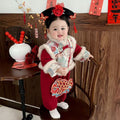 Winternew arrival winter clothing new year jumpsuit baby new year greetings suit outing khaki heroine treasure wedding banquet clothes thick