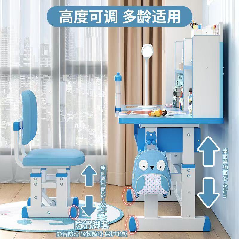 Writing desk kids study table for home bedroom adjustable student desk small apartment desk and chair combination student table