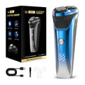 floating veneer 3-blade electric shaver portable fast charging razor full body washable men beard razor