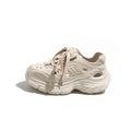 Women's clogs: 2025 new summer styles - breathable, versatile, chunky platform, height-boosting, dad shoes, sandals for women's outdoor wear