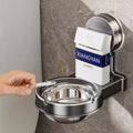 Suction cup punch-free bathroom ashtray for home toilet wall-mounted anti-fly ash storage separates creative ashtray