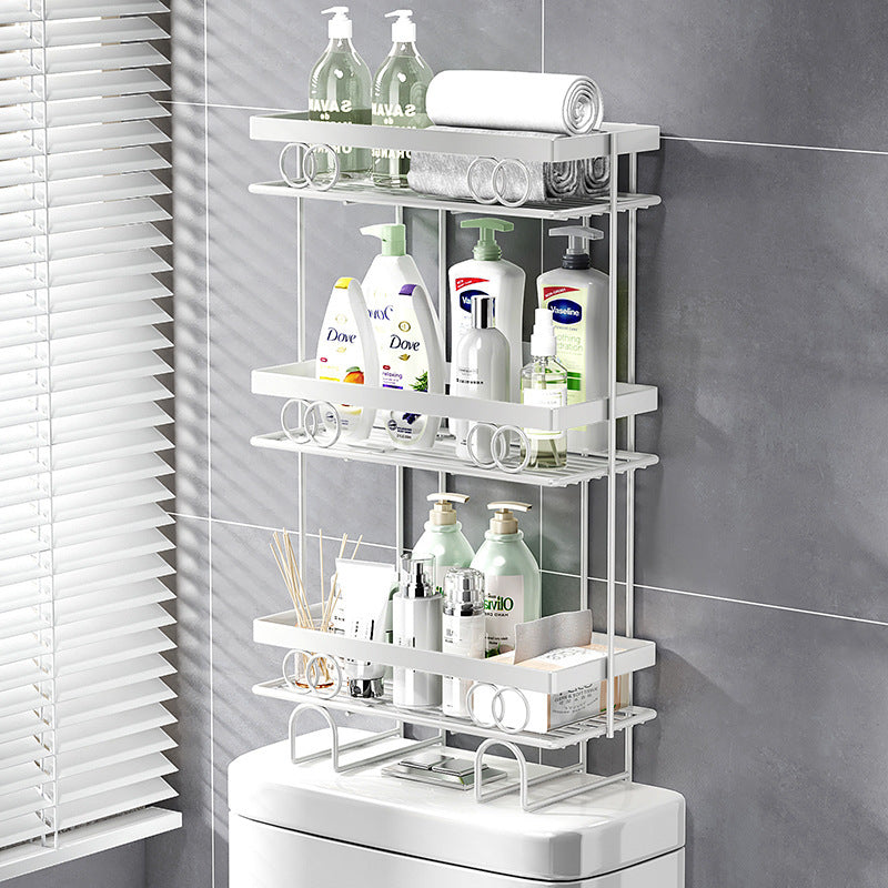Shelf above the toilet in the bathroom, toilet sink, toilet, wall hanging, no punching, multi-functional storage rack.