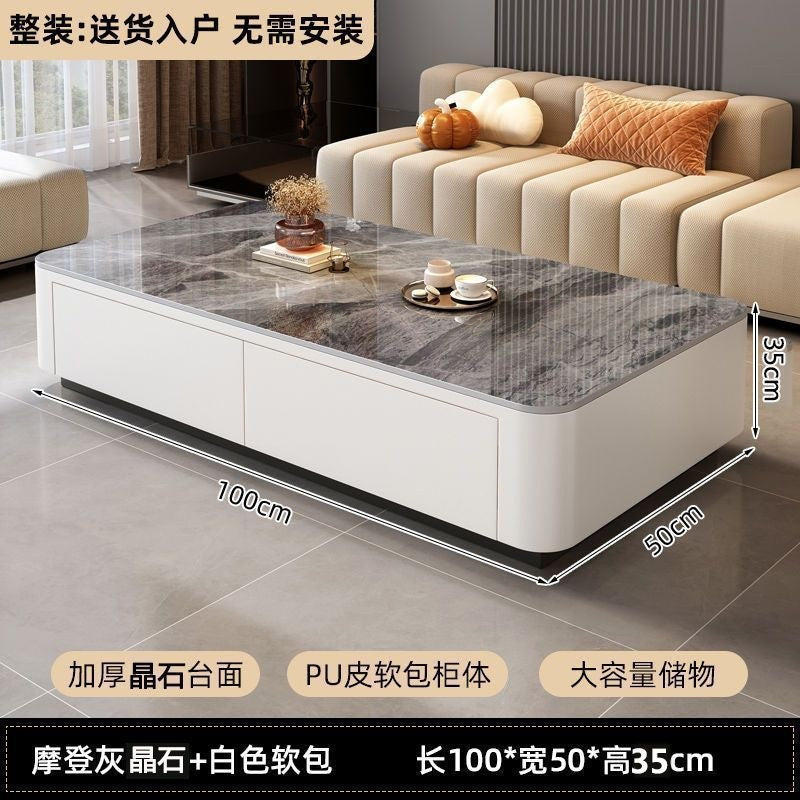 Tv cabinet living room home  new small apartment light luxury modern floor-standing coffee table tv stand combination