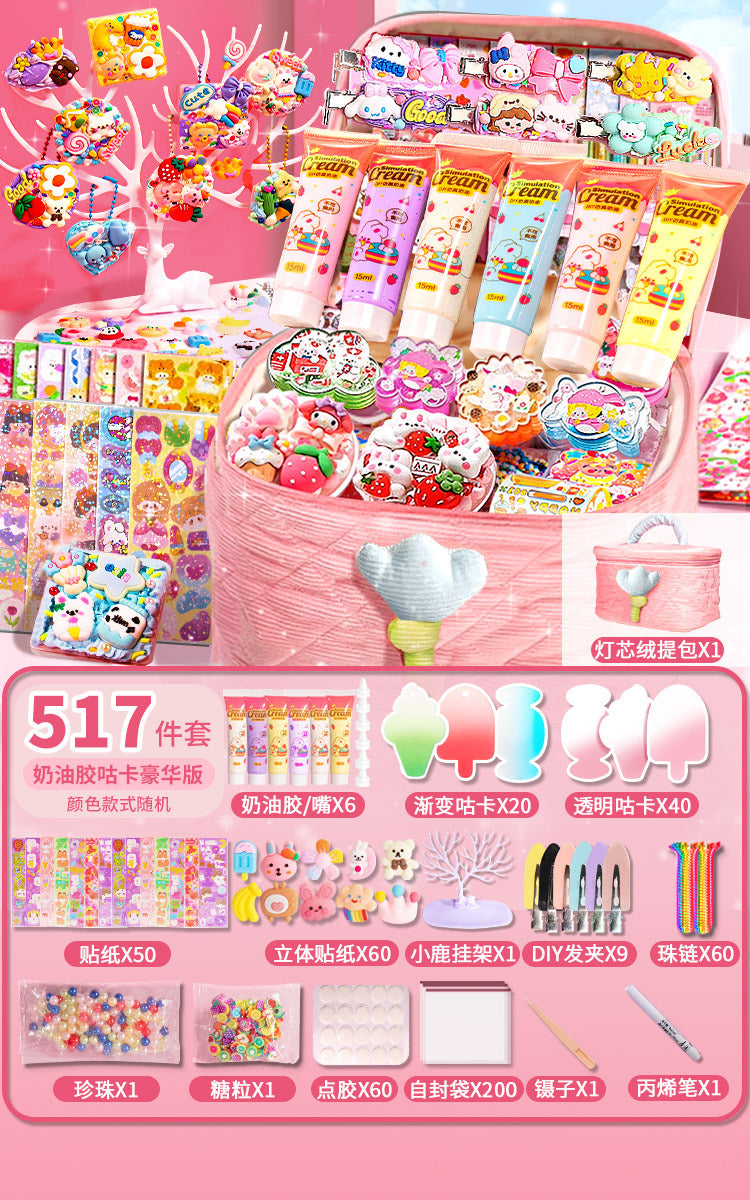 Diy guka suit kids stickers for girls cartoon accessories toys educational princess stickers gift play house