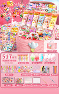 Diy guka suit kids stickers for girls cartoon accessories toys educational princess stickers gift play house