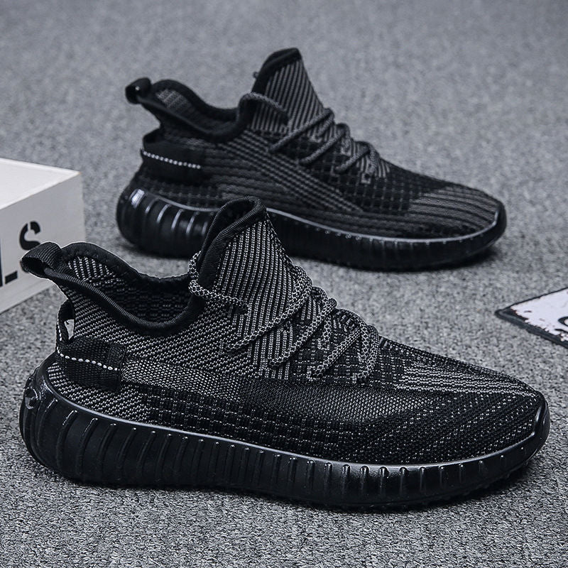 2025 winter new men's mesh canvas sneakers - trendy, versatile, casual korean style, athletic skate shoes, cloth shoes