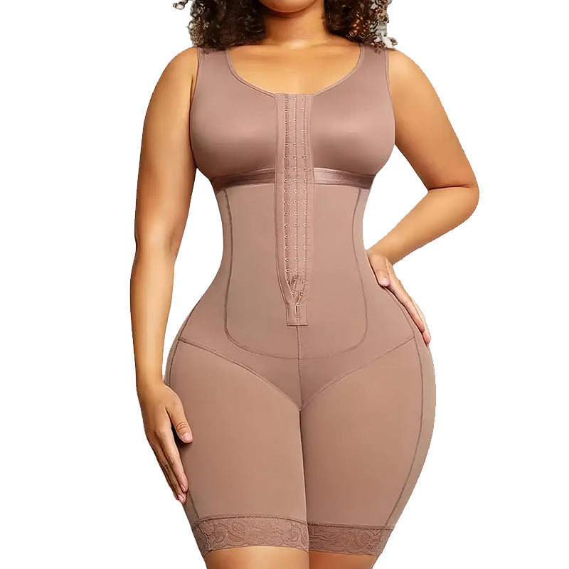 Fashion cross-border bodyshaper jumpsuit plus size waist tightening and abdominal tightening butt lifting tight shaping garment body shaping garment