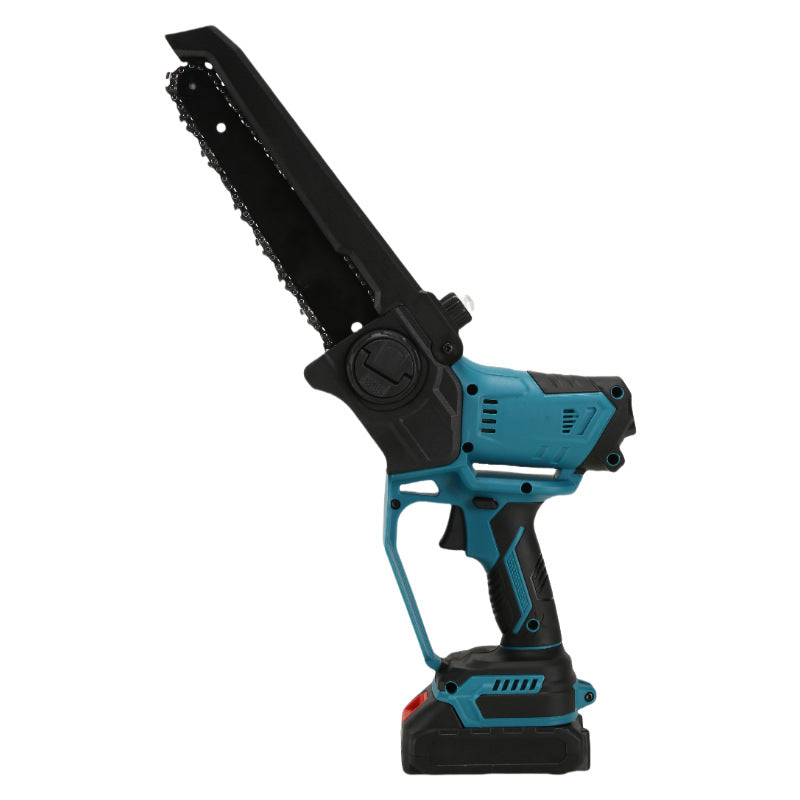 8-Inch lithium battery saw, brushless portable household outdoor handheld one-handed logging and pruning saw charging, lithium battery chain saw