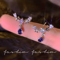 Sweet and cool style, accessible luxury, dark elegant, classy earrings, popular, cool, hip-hop, hot girl earrings, stylish accessories
