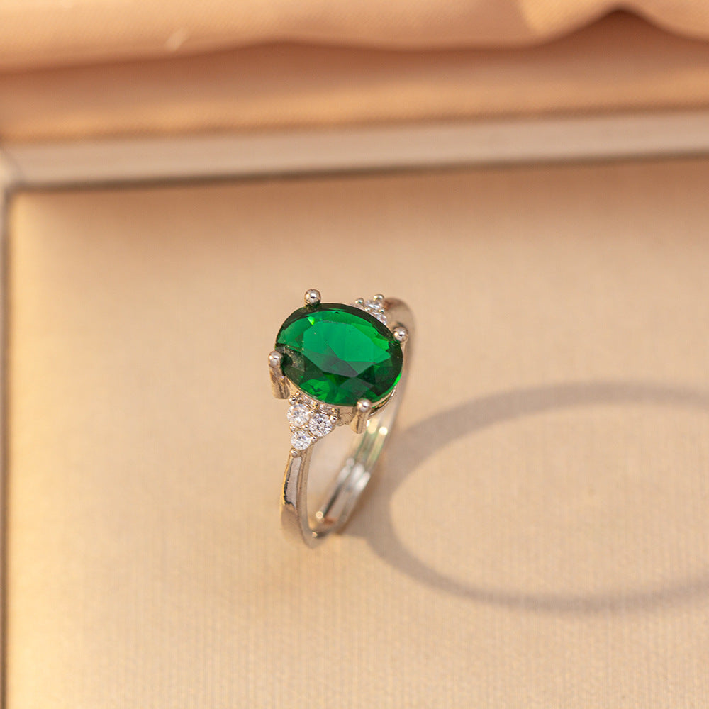 [titanium steel] amazon’s most popular emerald temperament necklace for women, accessible luxury, high-end fashion, simple clavicle chain jewelry