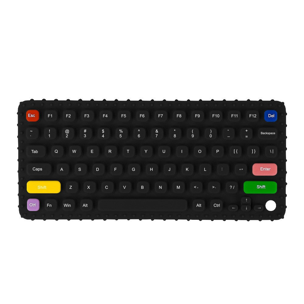 Cross-border silicone mobile phone toothpaste baby anti-eating hand grinding stick soothing toy biting le toothpaste baby food grade