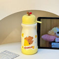Trendy & cute apple cartoon kids' thermos - 316 stainless steel, high-style design, portable water bottle for boys & girls