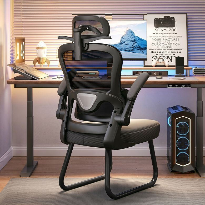 Ergonomic chair - home computer chair, bedroom office chair, comfortable for extended sitting, study, lumbar support, gaming chair