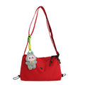 Women's casual crossbody bag - 2026 spring/summer new arrival - wide strap versatile canvas bag - large capacity commuter shoulder bag