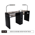 New arrival marble widened 45 porcelain surface manicure table and chair suit economical single and double multi-functional odor-free carbon steel paint