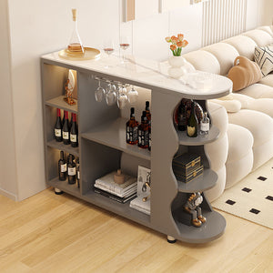 For homecream style bar table floor-standing storage cabinet living room slate sideboard kitchen movable storage cabinet