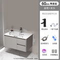 For homethickened honeycomb aluminum bathroom cabinet ceramic all-in-one basin waterproof moisture-proof washbasin washbasin storage cabinet
