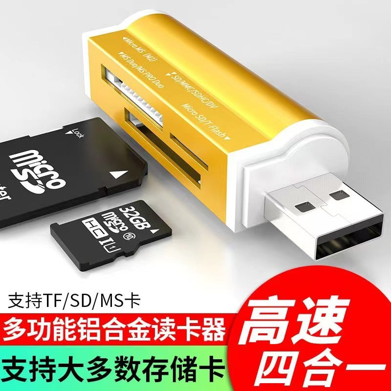Mobile phone computer multi-function high-speed card reader SD car MS memory TF card camera memory card reader mini