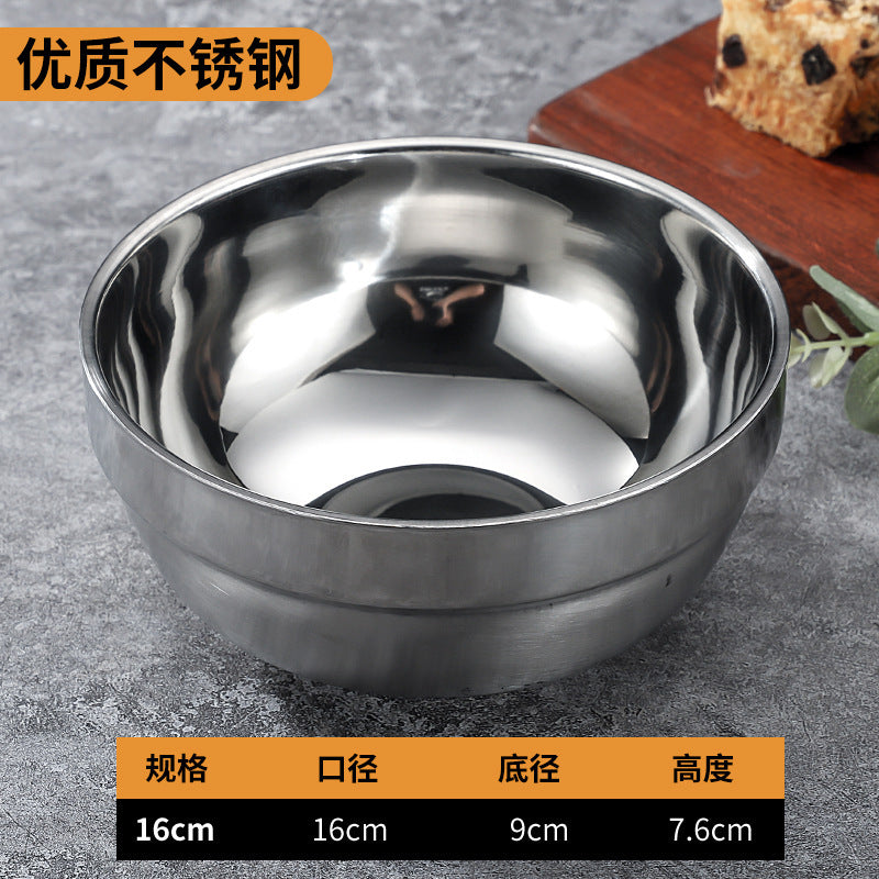 304 stainless steel double-walled insulated bowl - perfect for home, kindergarten, and kids' mealtime. soup bowl available with custom logo