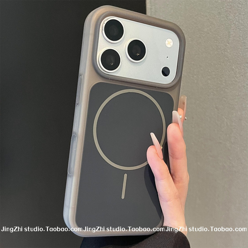 Suitable for iphone17promax mobile phone case jelly liquid silicone magnetic mobile phone case apple 15 protective cover 16
