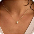 Wanxing european and american roman ring small waist pendant necklace cross-border classic casual design clavicle chain necklace wholesale